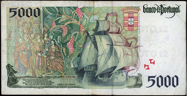 Billet de 5000 Escudos