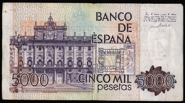 Billet de 5000 Pesetas