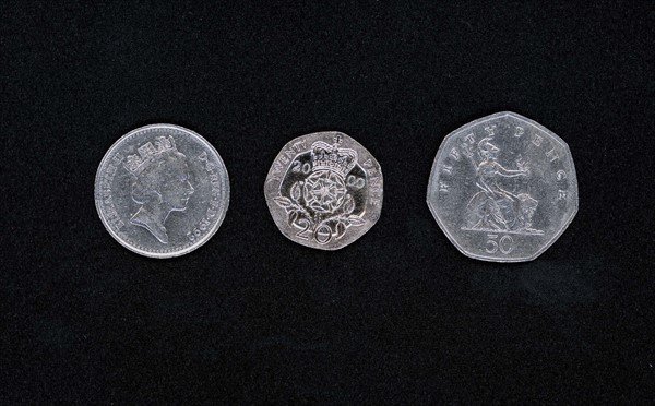 Pieces de monnaie anglaise