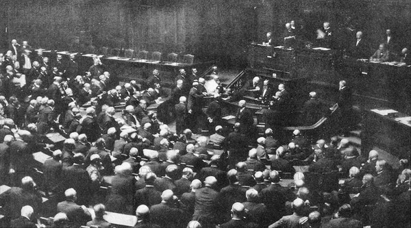 Première séance du nouveau parlement de Prusse