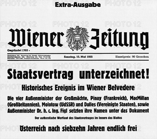 Journal autrichien "Wiener Zeitung"