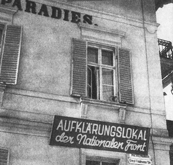 "Information house" of the "National Front" in GDR.