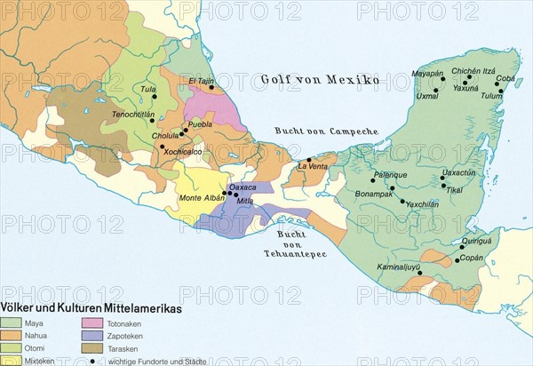 Carte d'Amérique centrale