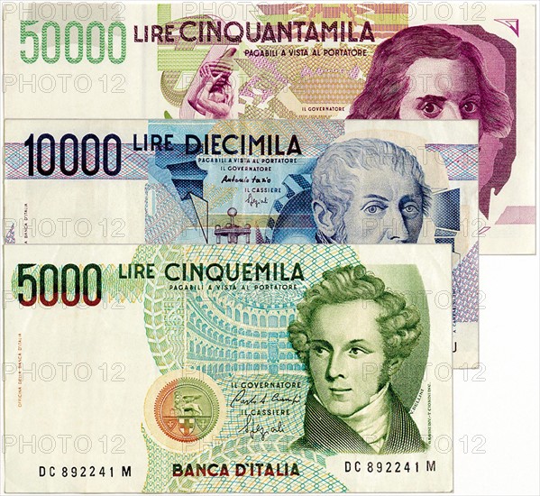 Italian banknotes
