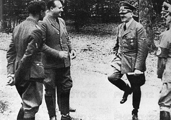 Hitler's jubilation after the surrender of France