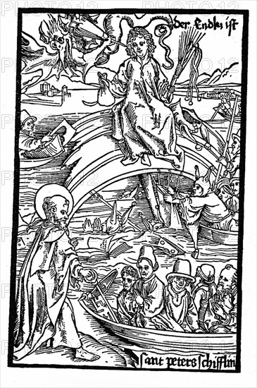 Albrecht Dürer, illustration pour l'ouvrage "Das Narren schyff" (le bateau fou) de Sébastien Brant