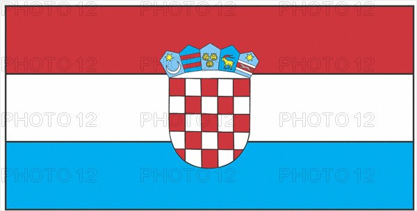 Drapeau de la Croatie