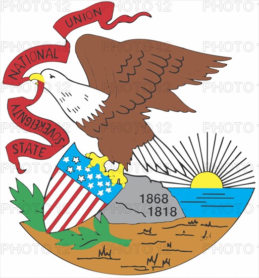 Illinois State Coat Of Arms Photo12 illinois-state-coat-of-arms-photo12