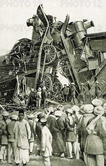 Railroad accident in Ludhiana, India