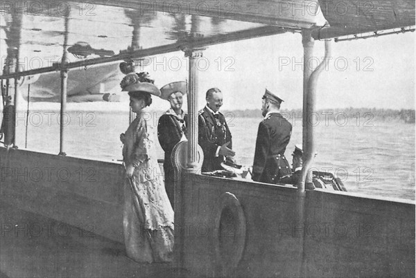 Rencontre au sommet entre Guillaume II et Nicolas II, à bord du "Hohenzollern"