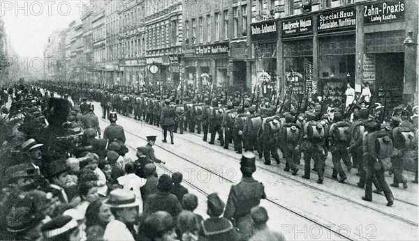 Troupes grecques entrant à Görlitz