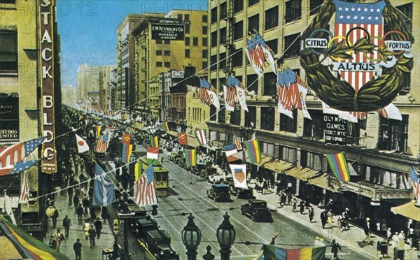 Ouverture des 10e Jeux Olympiques d'été à Los Angeles 1932