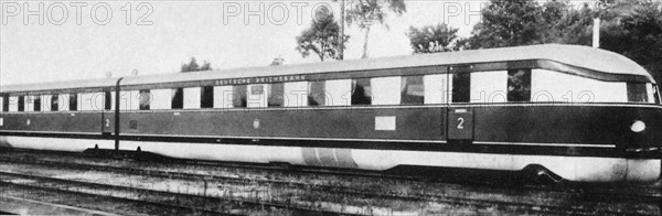 Voyage inaugural du train "Fliegende Hamburger"