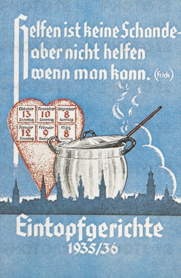 German poster encouraging to solidarity