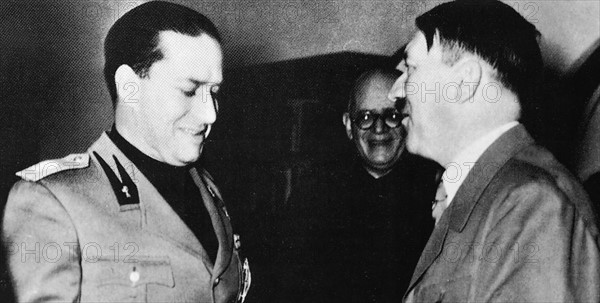 Italian minister of Foreign affairs meeting Hitler