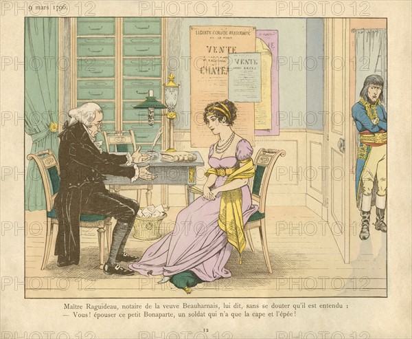 A book for children: Napoleon Bonaparte marrying Joséphine de Beauharnais
