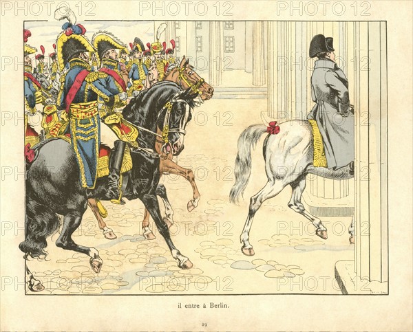 A book for children: Napoleon I entering Berlin