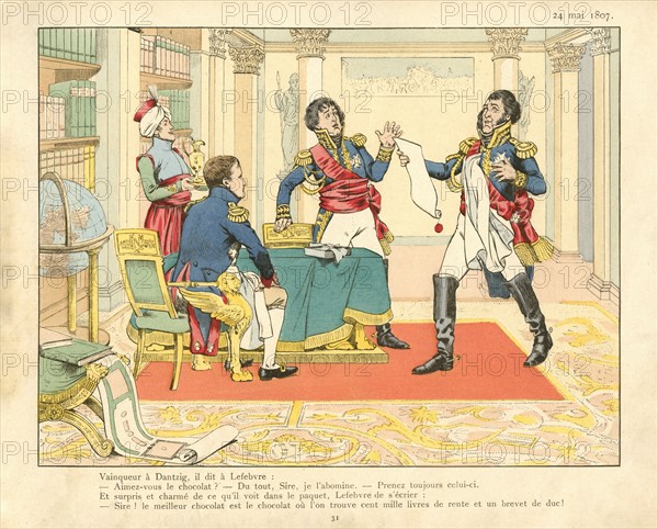 Livre pour enfant : reddition de Dantzig au maréchal François Joseph Lefebvre