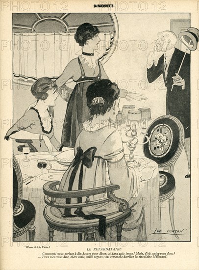 Drawing on published in La Baïonnette in 1916