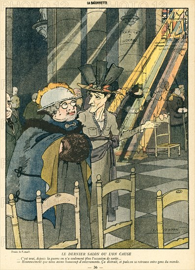 Drawing on published in La Baïonnette in 1916