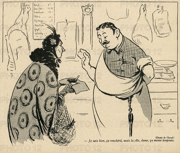 Drawing on published in La Baïonnette in 1916