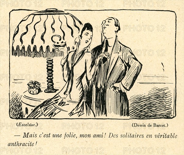 Dessin humoristique paru dans La Baïonnette n°31 du 3 février 1916