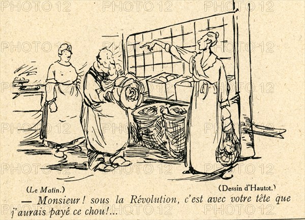 Dessin humoristique paru dans La Baïonnette n°31 du 3 février 1916