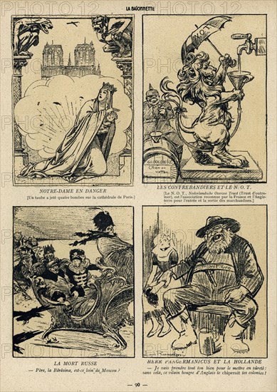 Dessin paru dans La Baïonnette n°32 du 10 février 1916