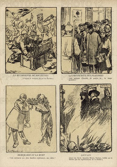 Dessin paru dans La Baïonnette n°32 du 10 février 1916