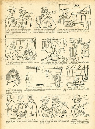 Drawing on published in La Baïonnette in 1916