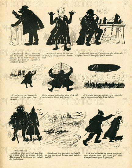 Drawing on published in La Baïonnette in 1916