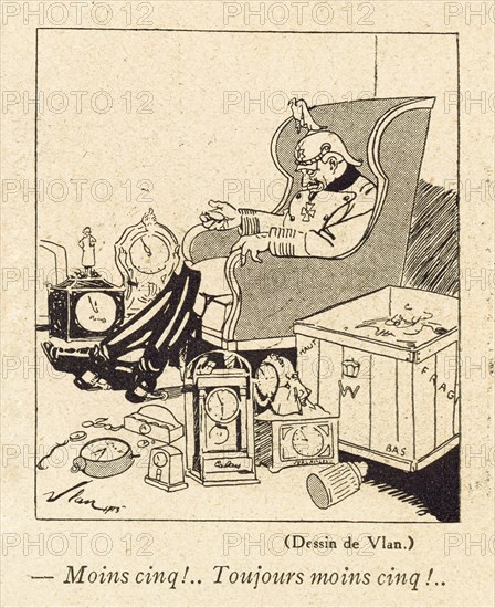 Dessin humoristique paru dans La Baïonnette n°35 du 2 mars 1916