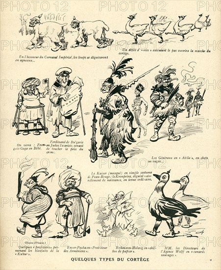 Drawing on published in La Baïonnette in 1916