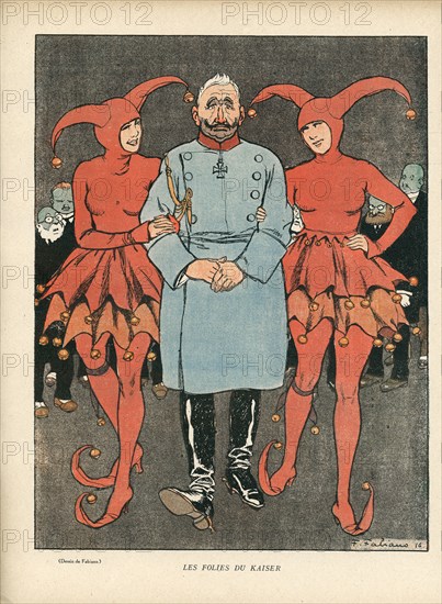 Drawing on published in La Baïonnette in 1916