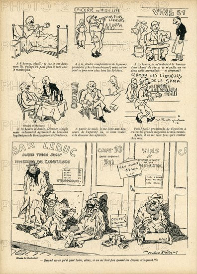 Drawing on published in La Baïonnette in 1916