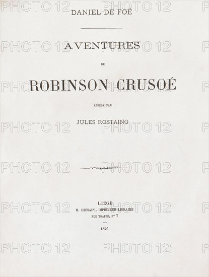 The Adventures of Robinson Crusoe, 1876