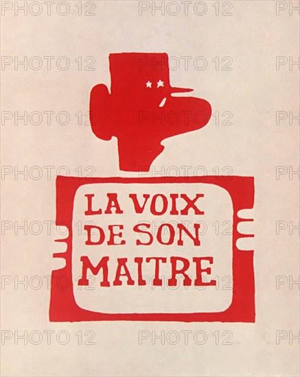 Affiche "La Voix de son maître"