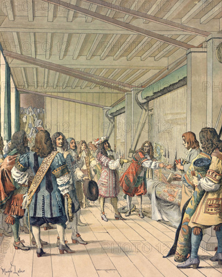 Louis XIV visits the Gobelins Manufactory