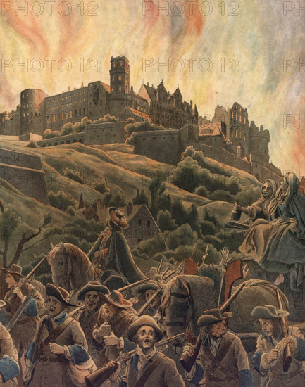 Incendie des fortifications d'Heidelberg