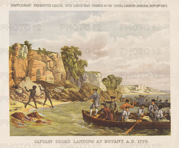 Captain Cook's landing at Botany, A.D. 1770