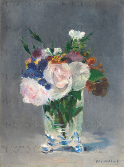 Edouard Manet, Fleurs dans un vase de cristal