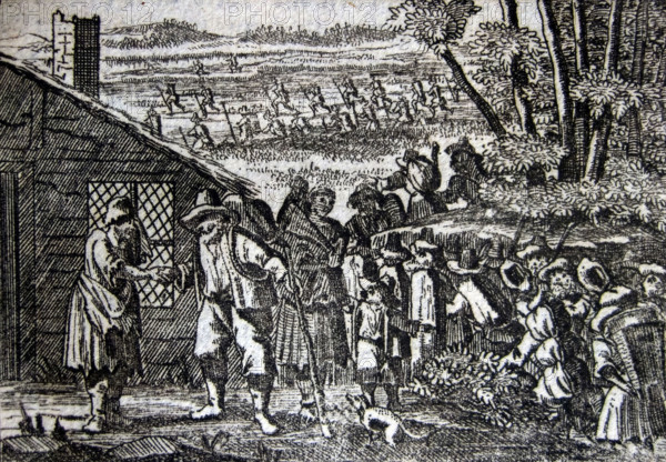 Jacob Kobel et les Palatins allemands émigrés en Amérique, en Pennsylvanie vers 1710