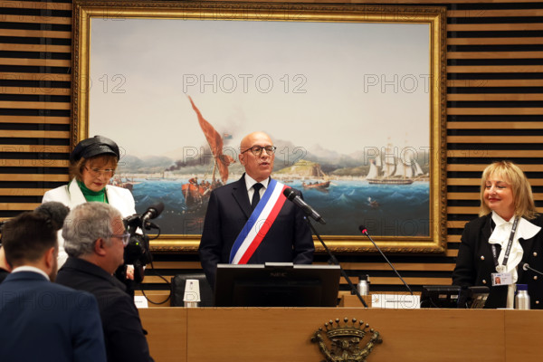 Eric Ciotti, premier Conseil Municipal après son élection, 27 mars 2026