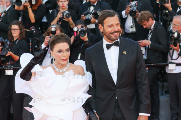 Joan Collins and Laurent Lafitte