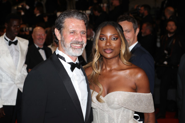 Patrick Mouratoglou and Linda Nobat attend the "The Man I Love" screening during the 79th annual Cannes Film Festival at Palais des Festivals on May 20, 2026 in Cannes, France.