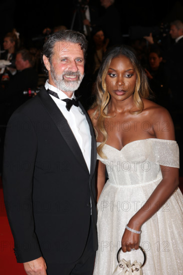 Patrick Mouratoglou and Linda Nobat attend the "The Man I Love" screening during the 79th annual Cannes Film Festival at Palais des Festivals on May 20, 2026 in Cannes, France.