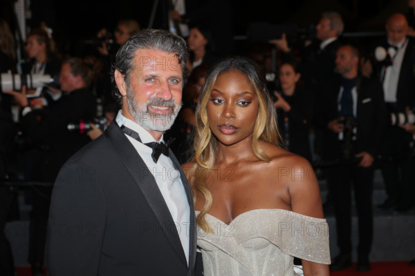 Patrick Mouratoglou and Linda Nobat attend the "The Man I Love" screening during the 79th annual Cannes Film Festival at Palais des Festivals on May 20, 2026 in Cannes, France.