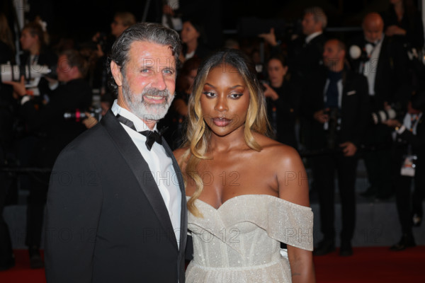 Patrick Mouratoglou and Linda Nobat attend the "The Man I Love" screening during the 79th annual Cannes Film Festival at Palais des Festivals on May 20, 2026 in Cannes, France.