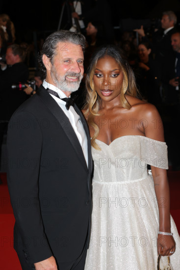 Patrick Mouratoglou and Linda Nobat attend the "The Man I Love" screening during the 79th annual Cannes Film Festival at Palais des Festivals on May 20, 2026 in Cannes, France.