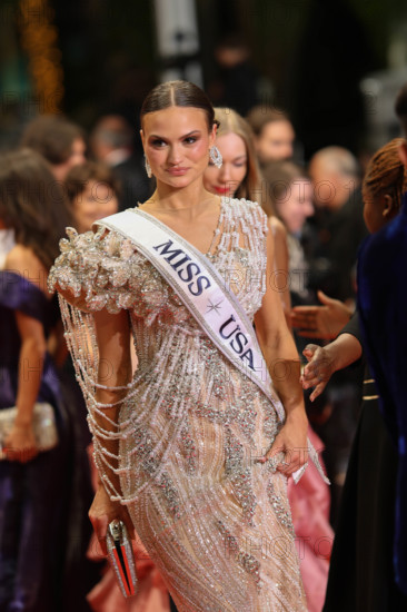 Audrey Eckert, Miss USA attends the "Roma Elastica" screening during the 79th annual Cannes Film Festival at Palais des Festivals on May 20, 2026 in Cannes, France.